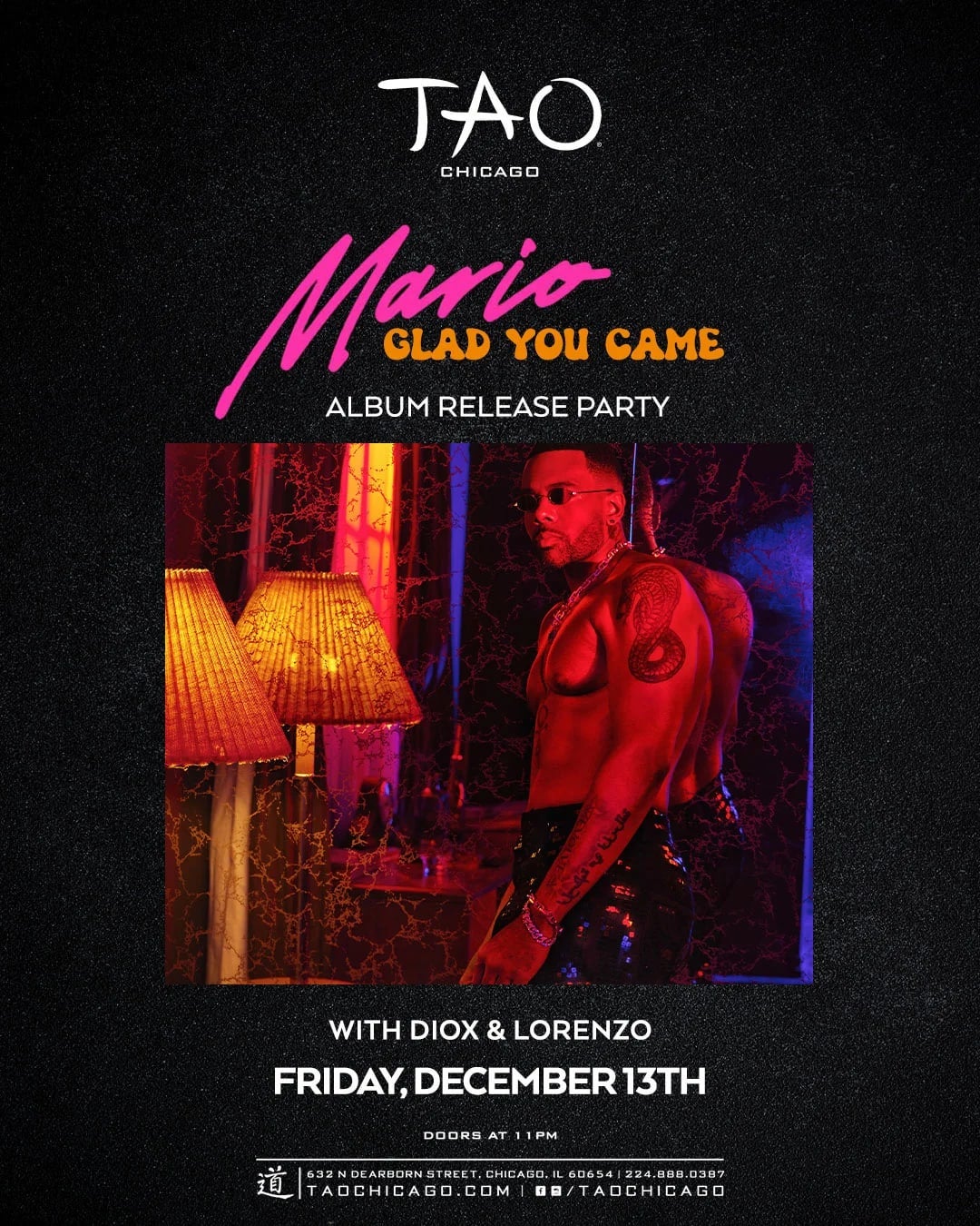 12/13/2024 – Mario Album Release Party – TAO Nightclub