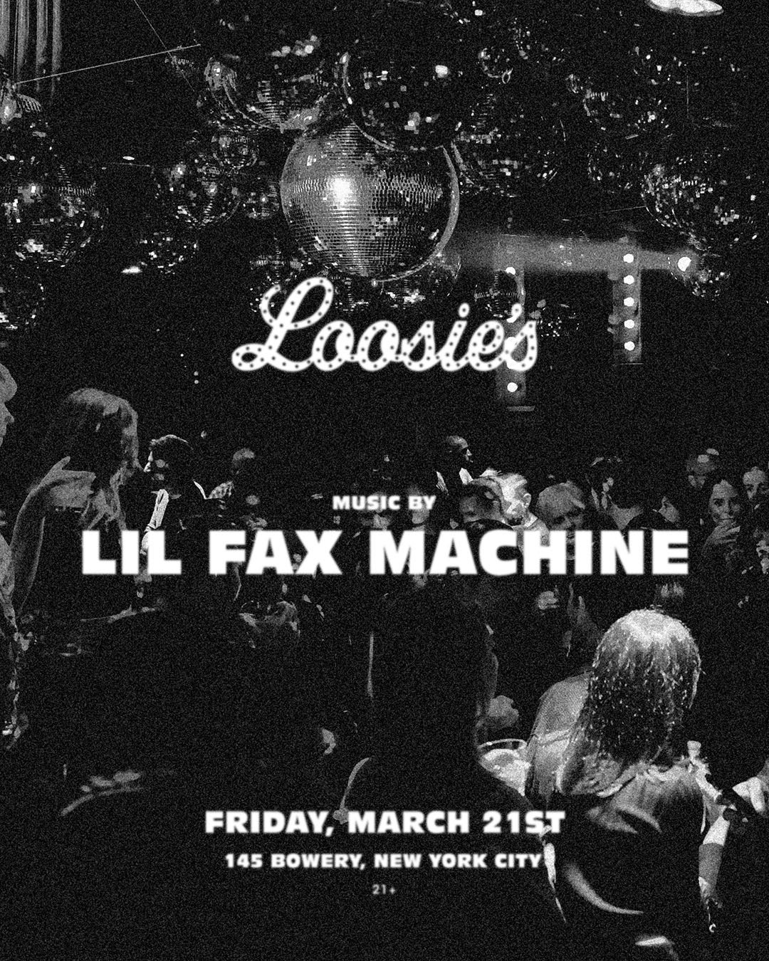 3/21/2025 – Lil Fax Machine  – Loosie’s Nightclub