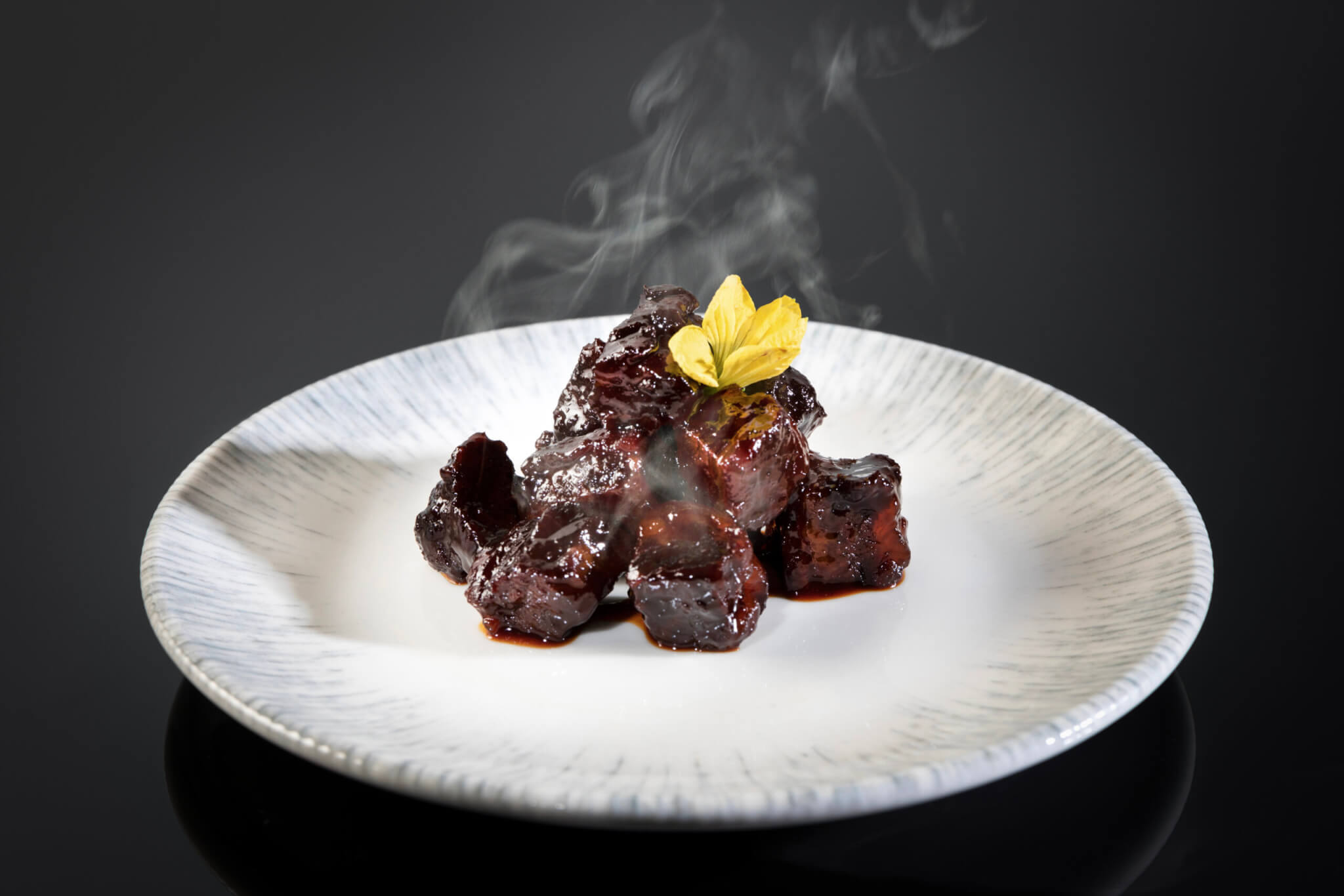 Jasmine tea smoked Wagyu beef ribs