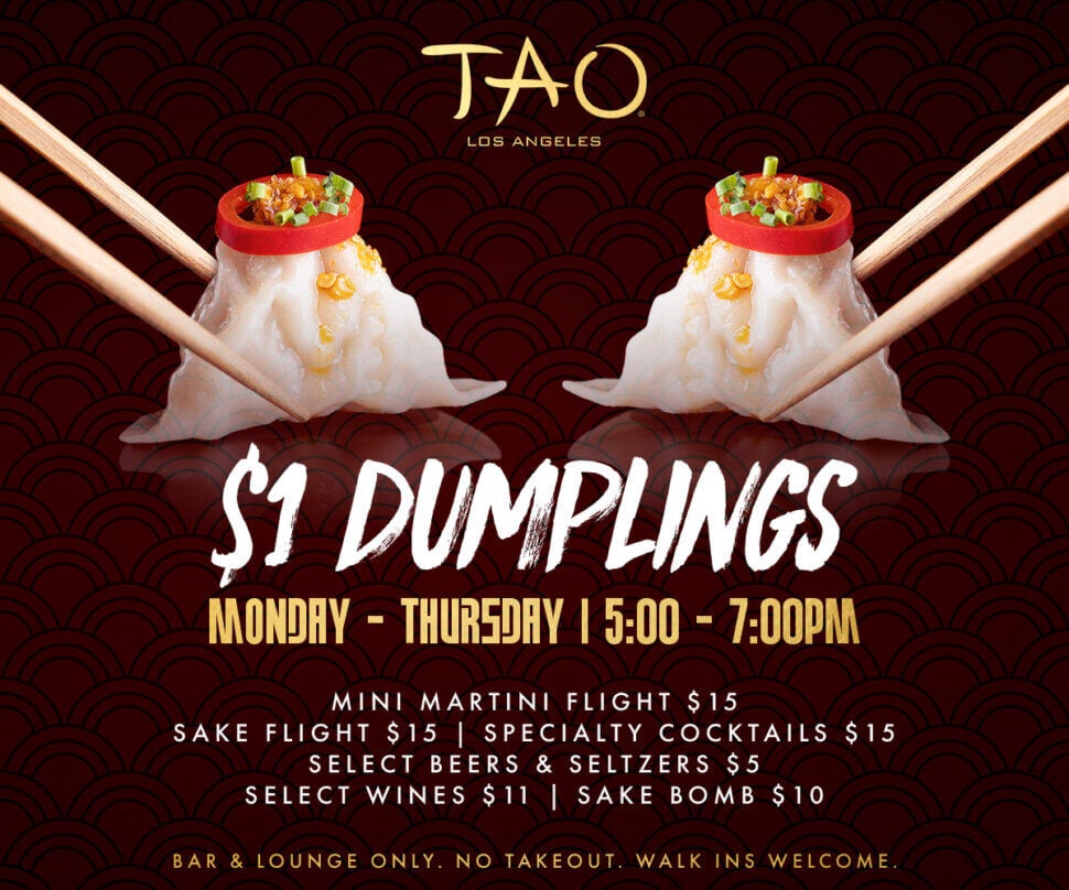 TAO Los Angeles $1 Dumplings