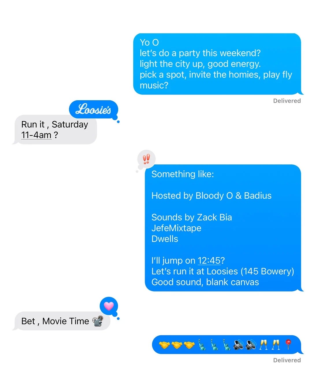 2/22/2025 – Texts From ZB – Loosie’s Nightclub
