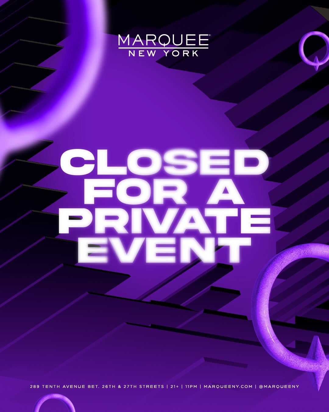 4/11/2025 – Closed For A Private Event – Marquee
