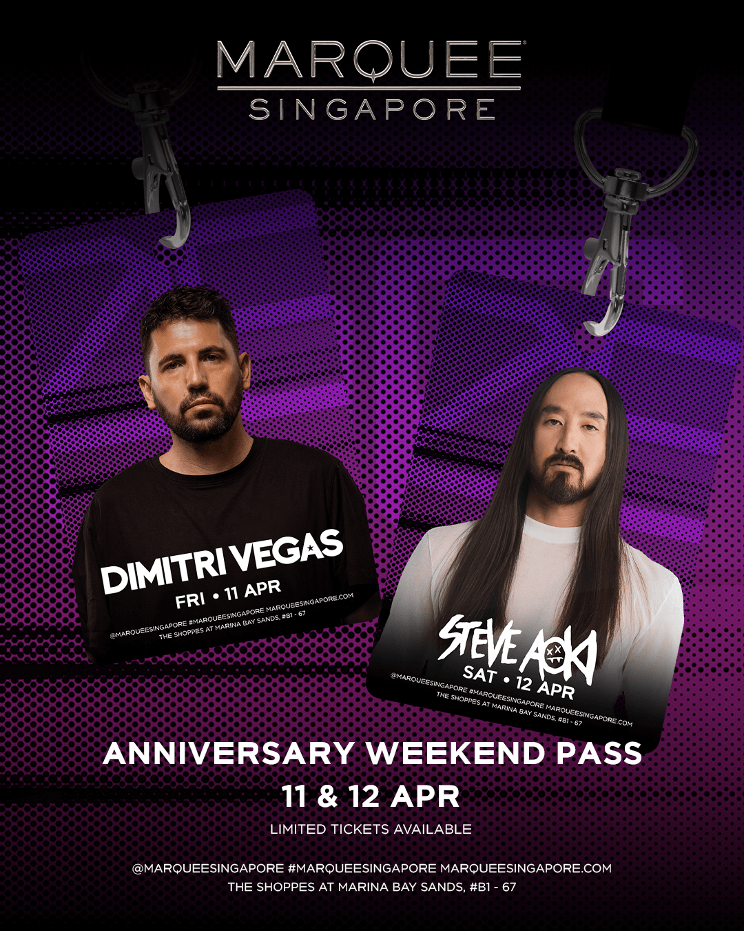 11-12/04/25 – MARQUEE 6TH ANNIVERSARY WEEKEND PASS- Marquee Singapore