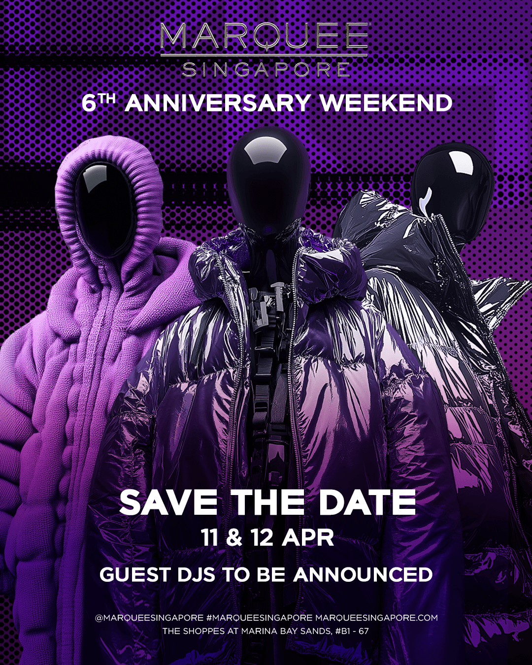 11-12/04/25 – MARQUEE 6TH ANNIVERSARY WEEKEND PASS- Marquee Singapore