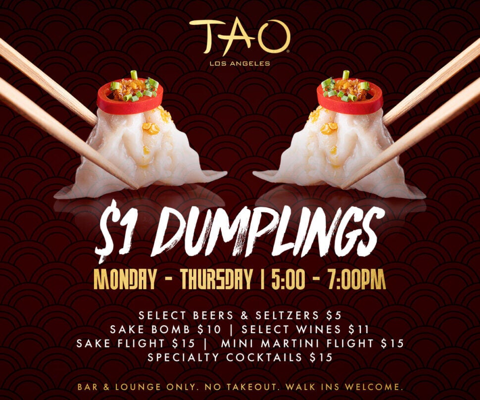 TAO Los Angeles $1 Dumplings