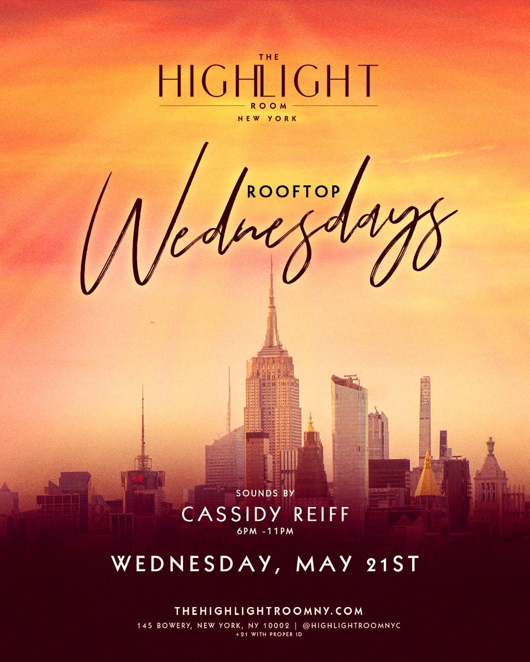 5/21/2025 – Cassidy Reiff  – The Highlight Room
