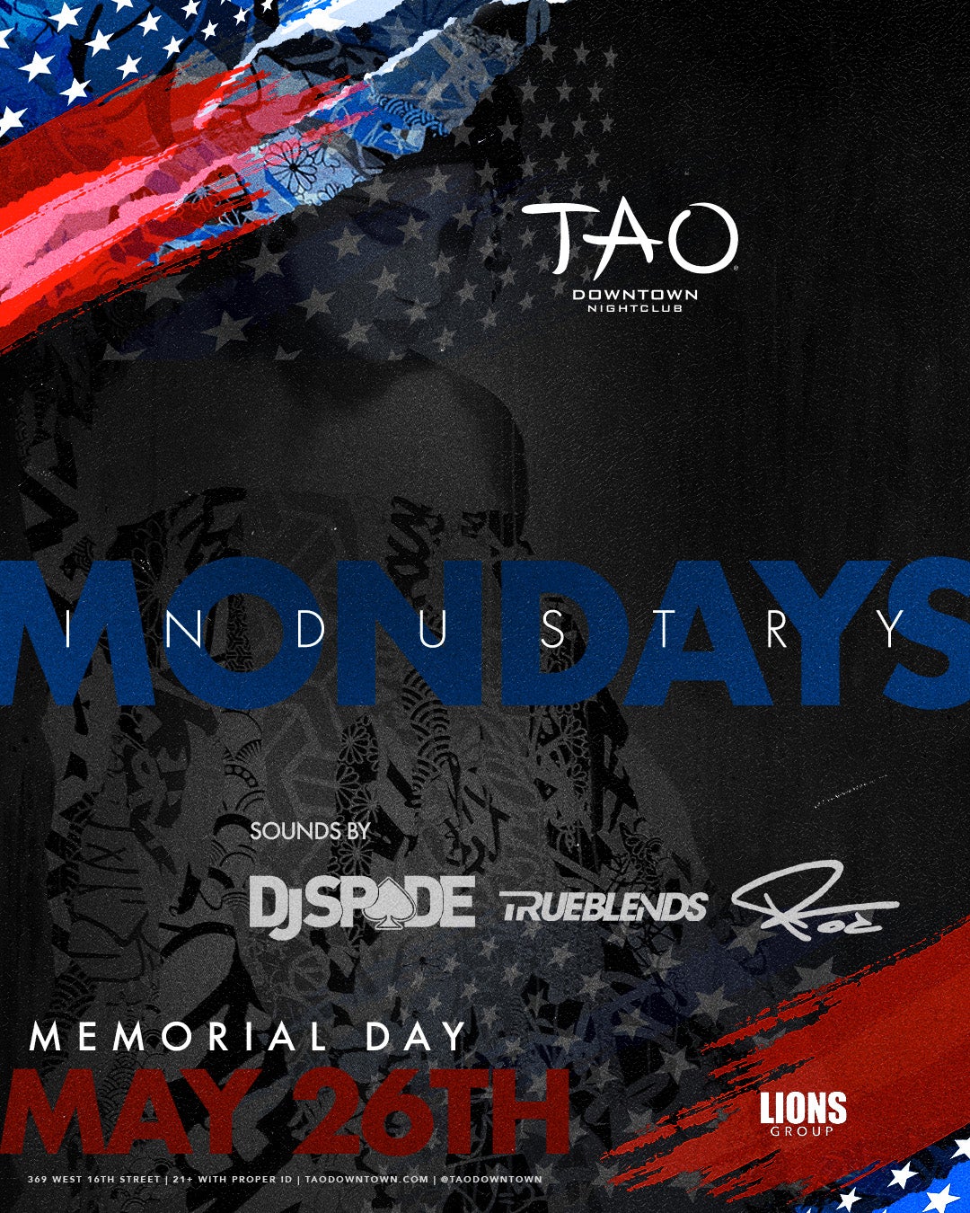 5/26/2025 – Spade / Trueblends / Rod – TAO Downtown Nightclub