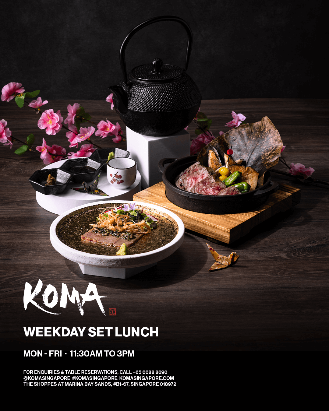 weekend set lunch