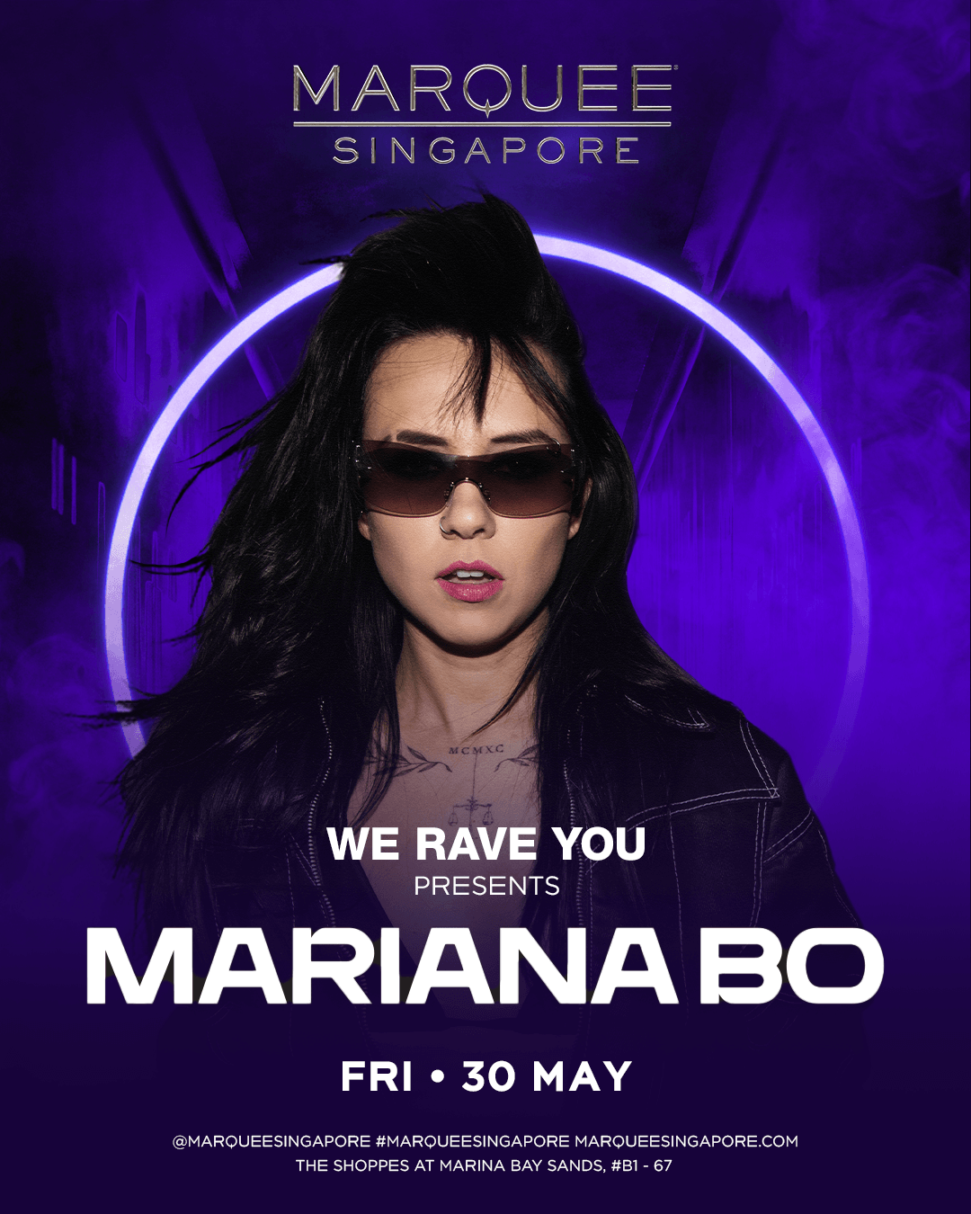 30/05/25 – We Rave You Party with Mariana Bo – Marquee Singapore