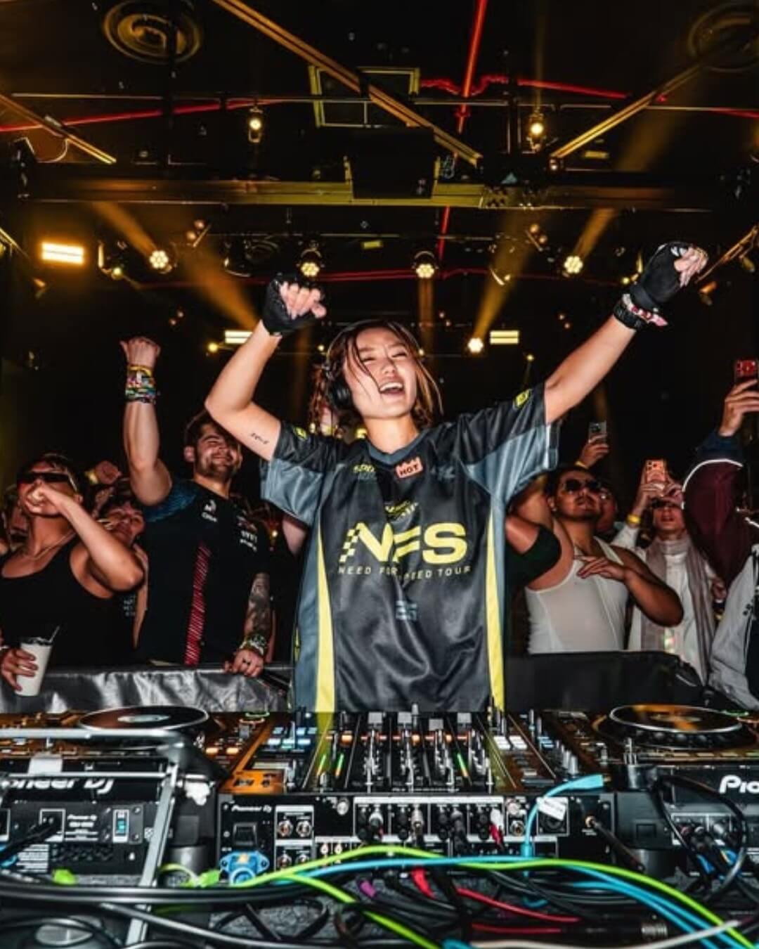 DJ playing at marquee new york