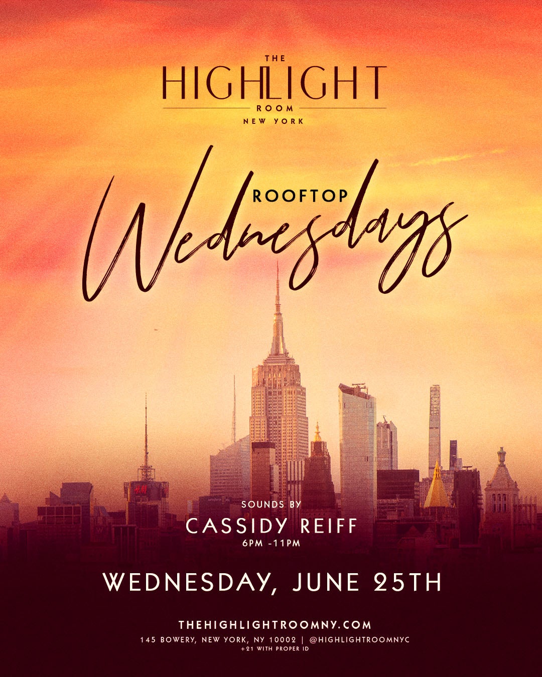 6/25/2025 – Cassidy Reiff  – The Highlight Room
