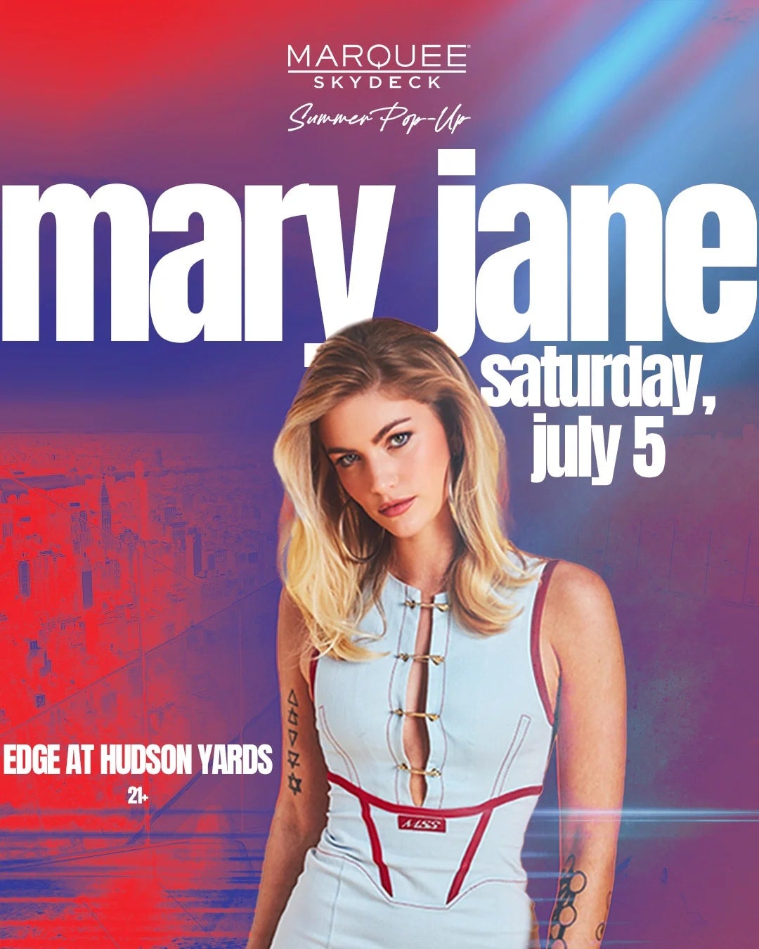 7/5/2025 – Mary Jane – Marquee Skydeck Summer Pop-Up