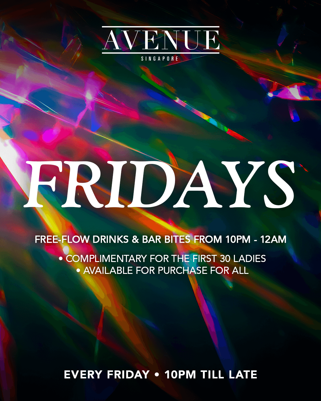 1/08/25 Avenue Fridays – Avenue Singapore