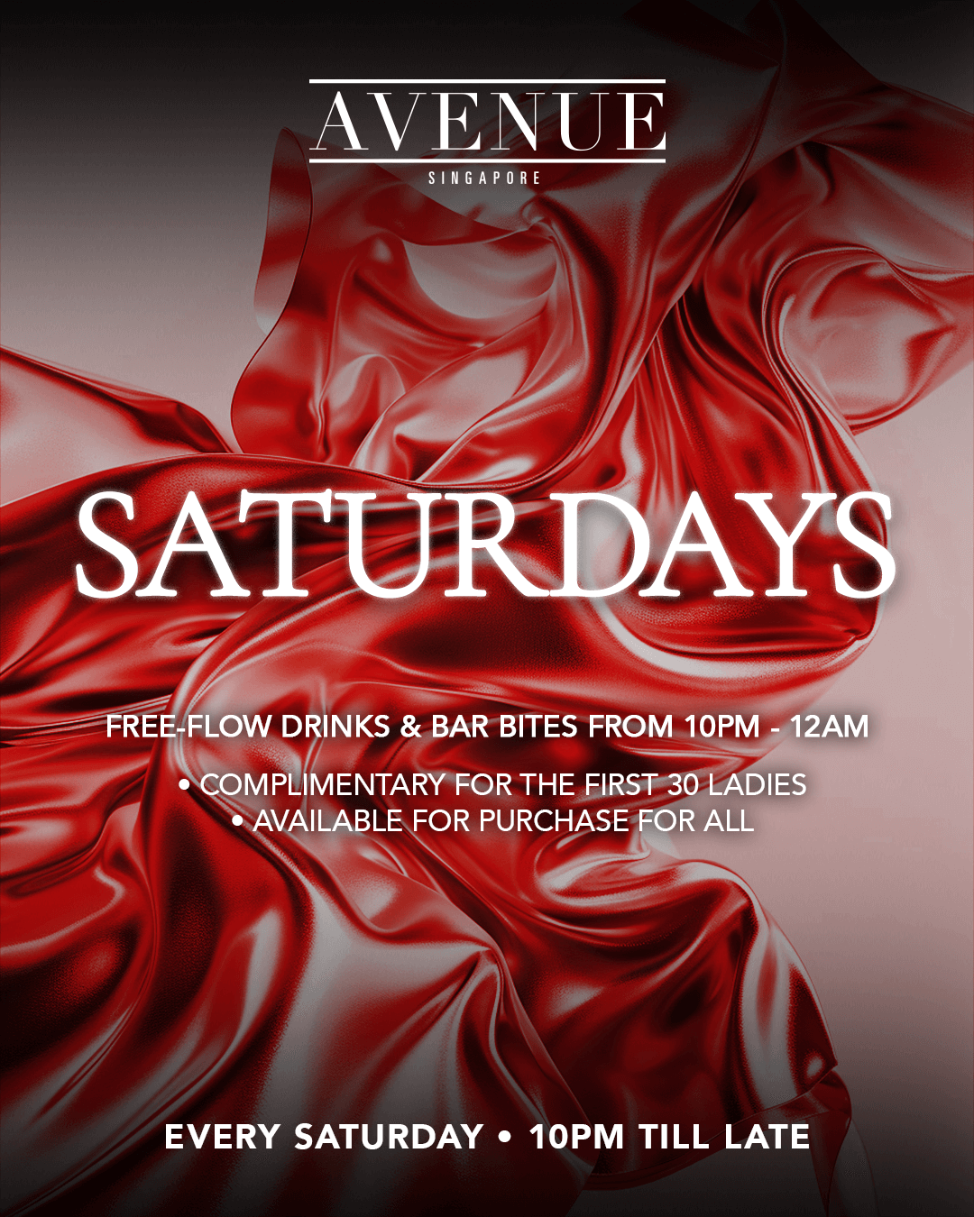 2/08/25 Avenue Saturdays – Avenue Singapore