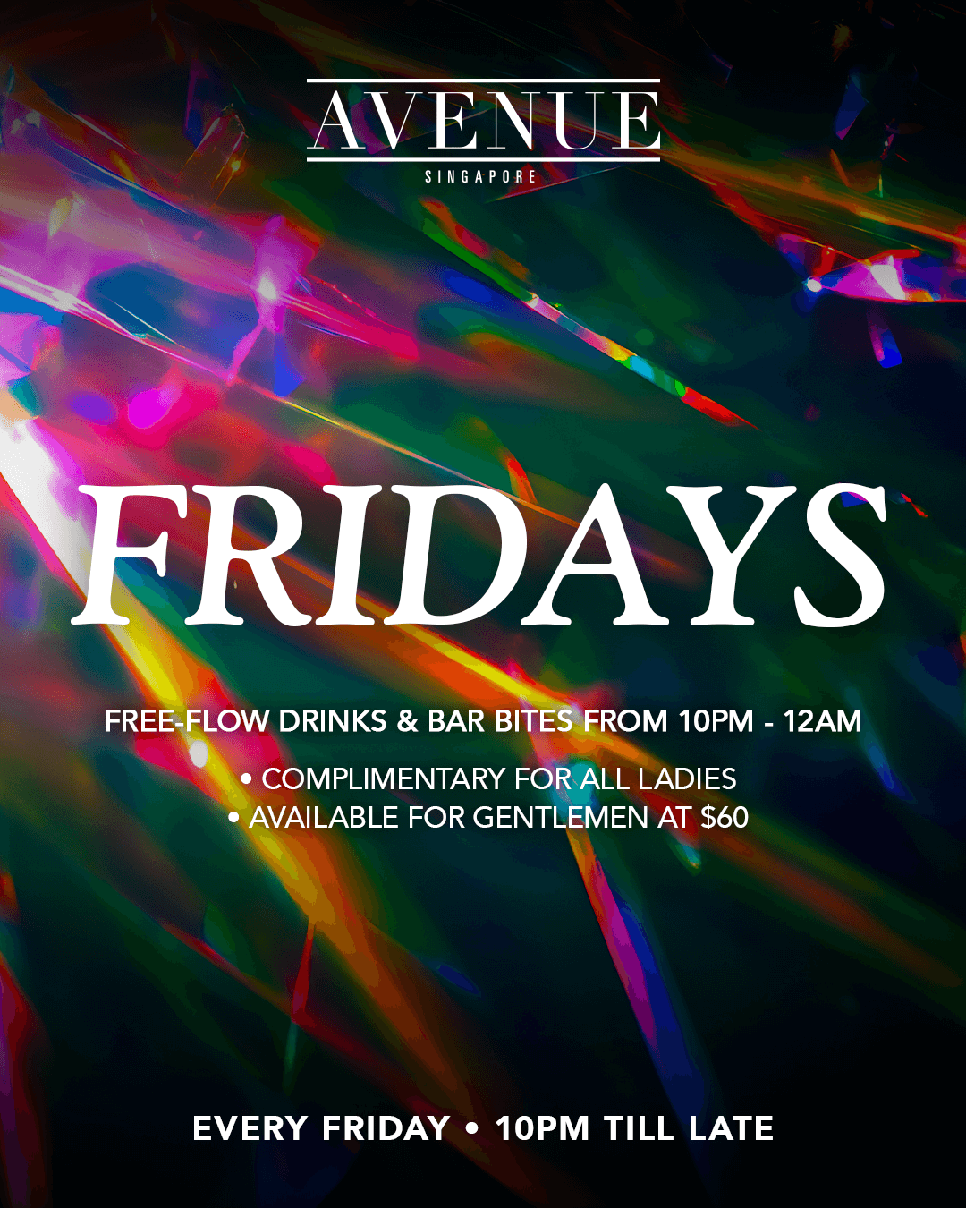 29/08/25 Avenue Fridays – Avenue Singapore
