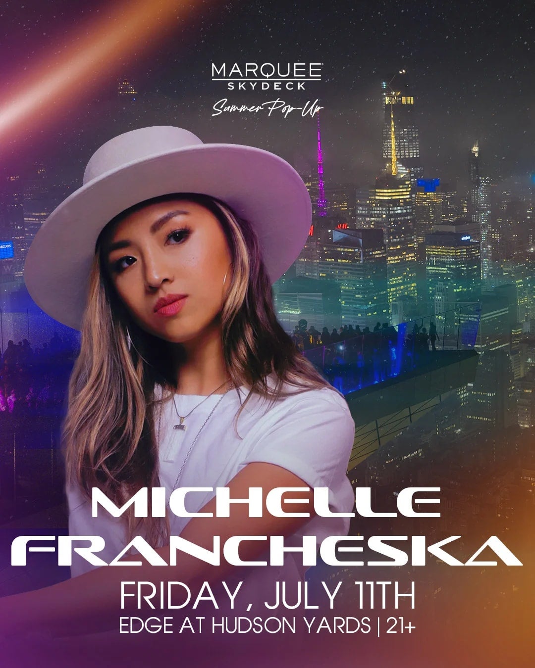 7/11/2025 – Michelle Francheska – Marquee Skydeck Summer Pop-Up