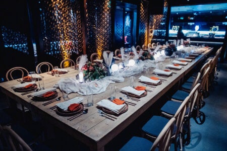 table scape at hakkasan