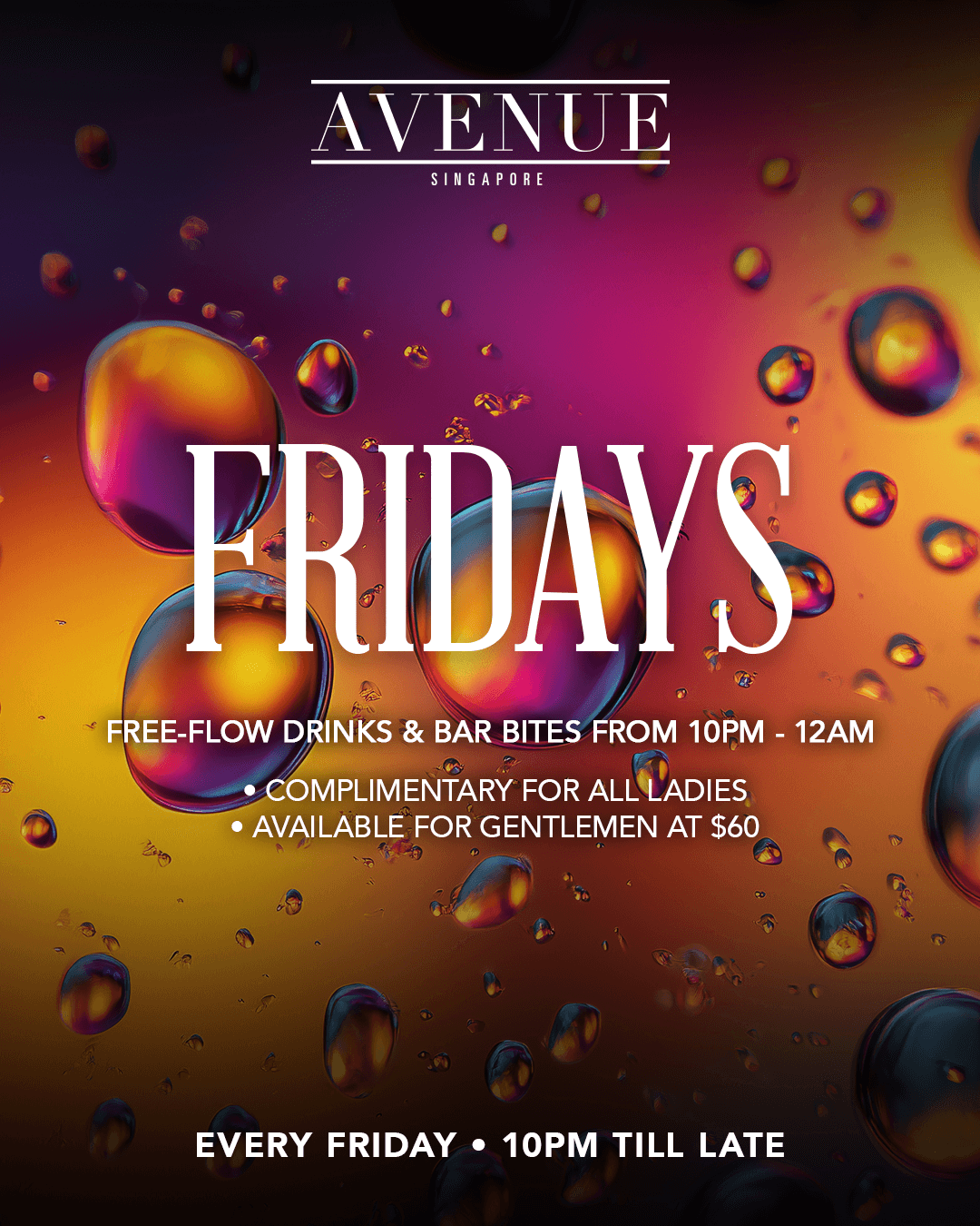 12/09/25 Avenue Fridays – Avenue Singapore