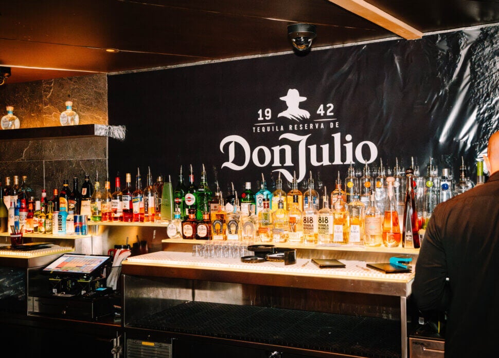 Bar with Don Julio logo