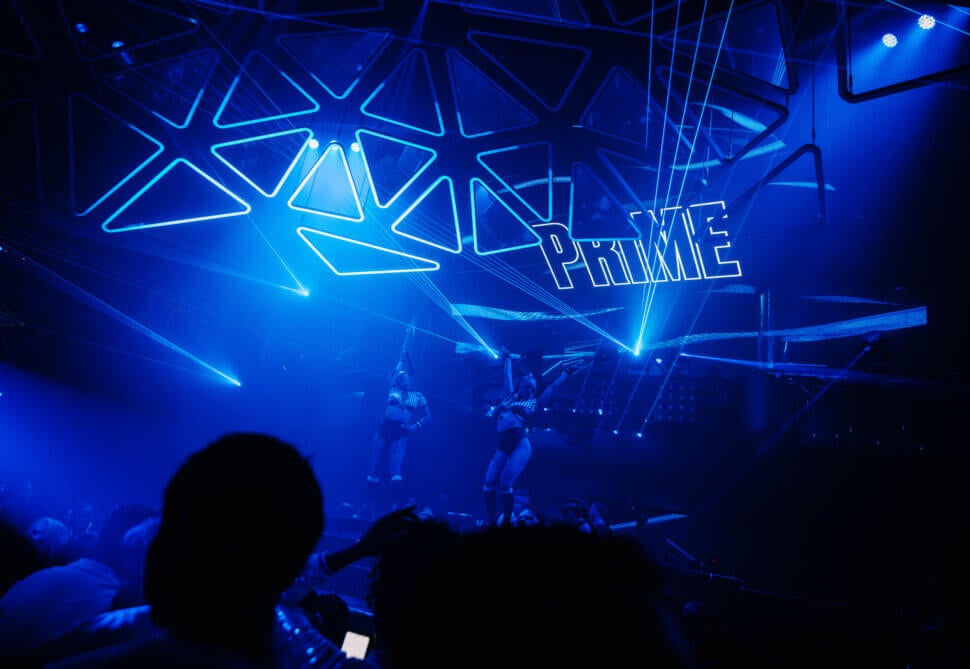 Prime LED with dancers at Hakkasan