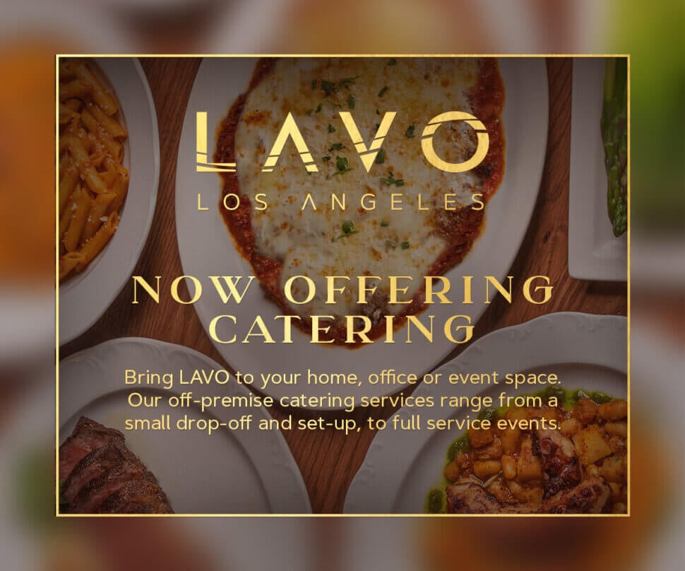 LAVO Los Angeles Now Offering Catering