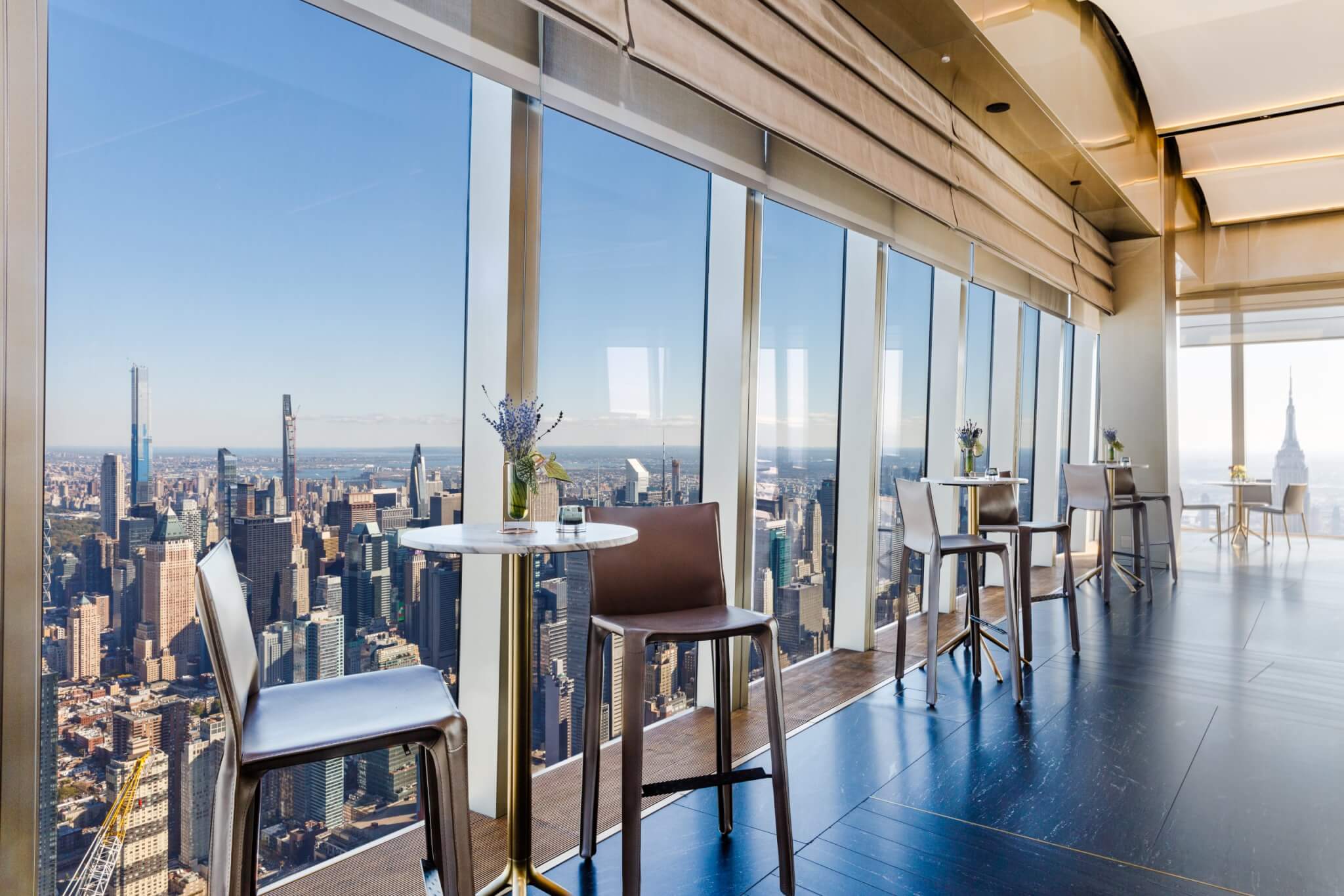 tables and chairs at peak