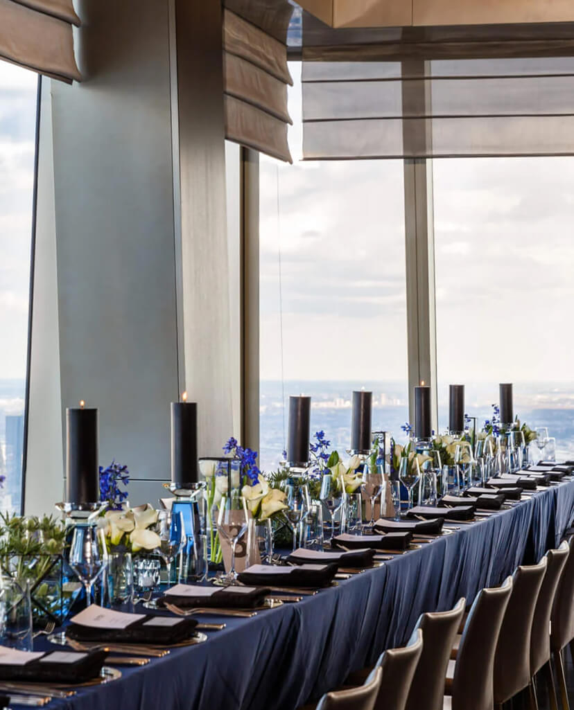corporate table scape
