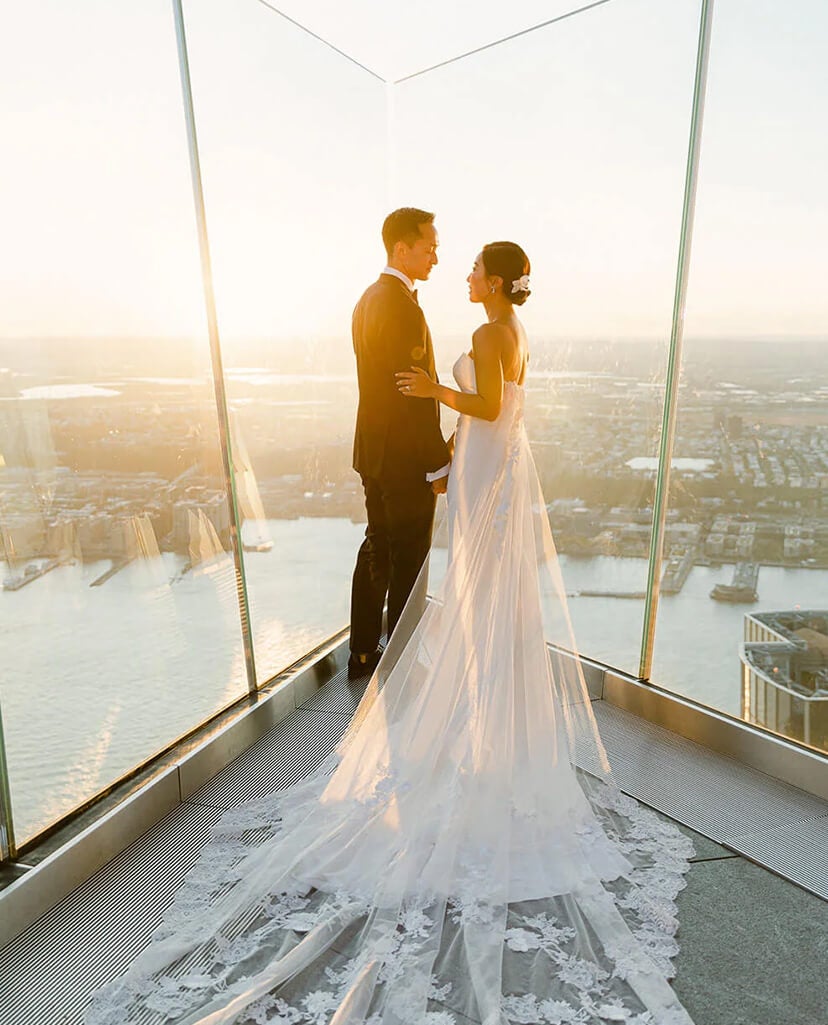 wedding at the peak