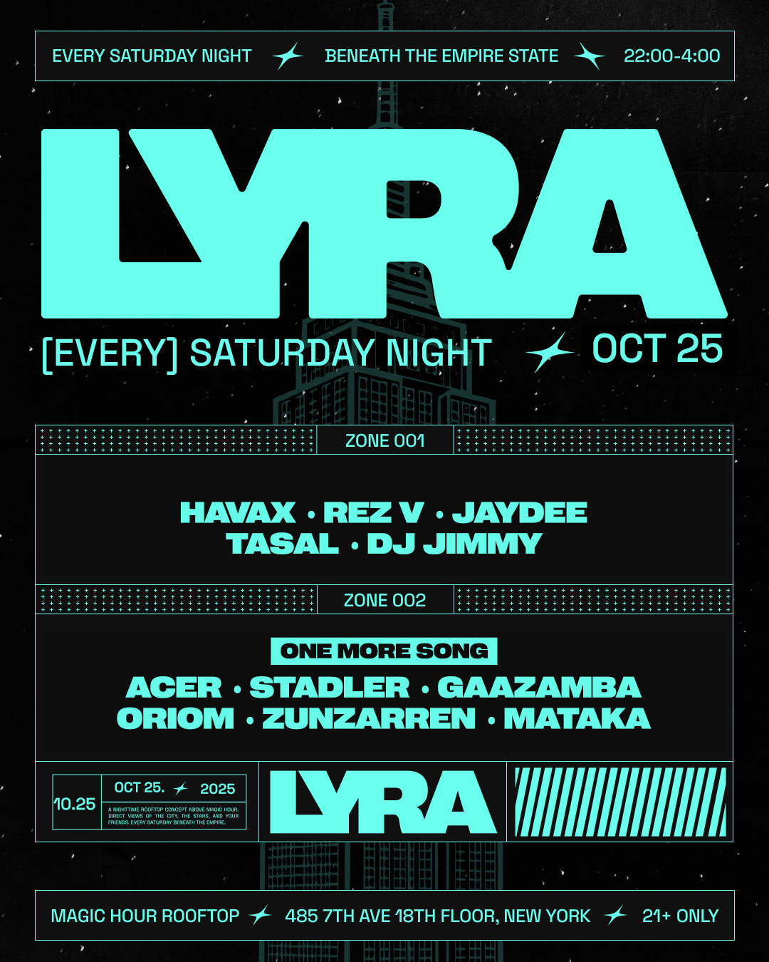 10/25/2025 – Lyra Rooftop Party – Magic Hour Rooftop
