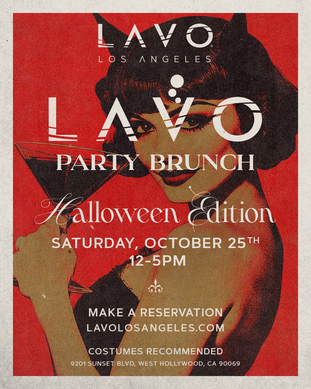 LAVO Party Brunch Halloween Edition
