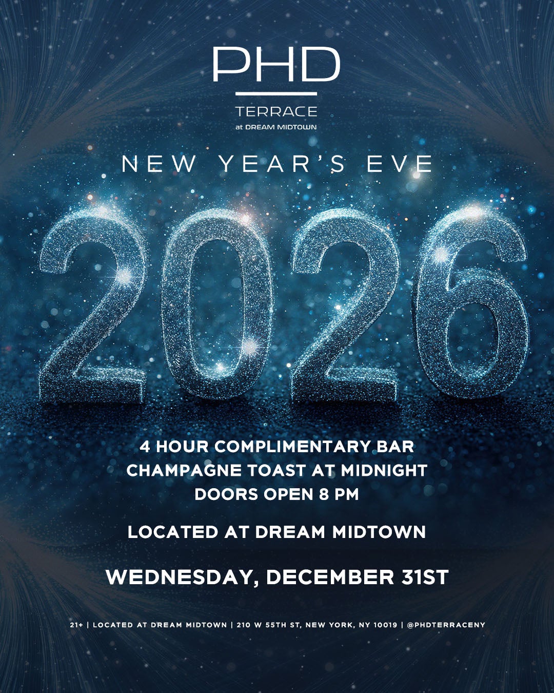 12/31/2025 – New Year’s Eve – PHD Terrace