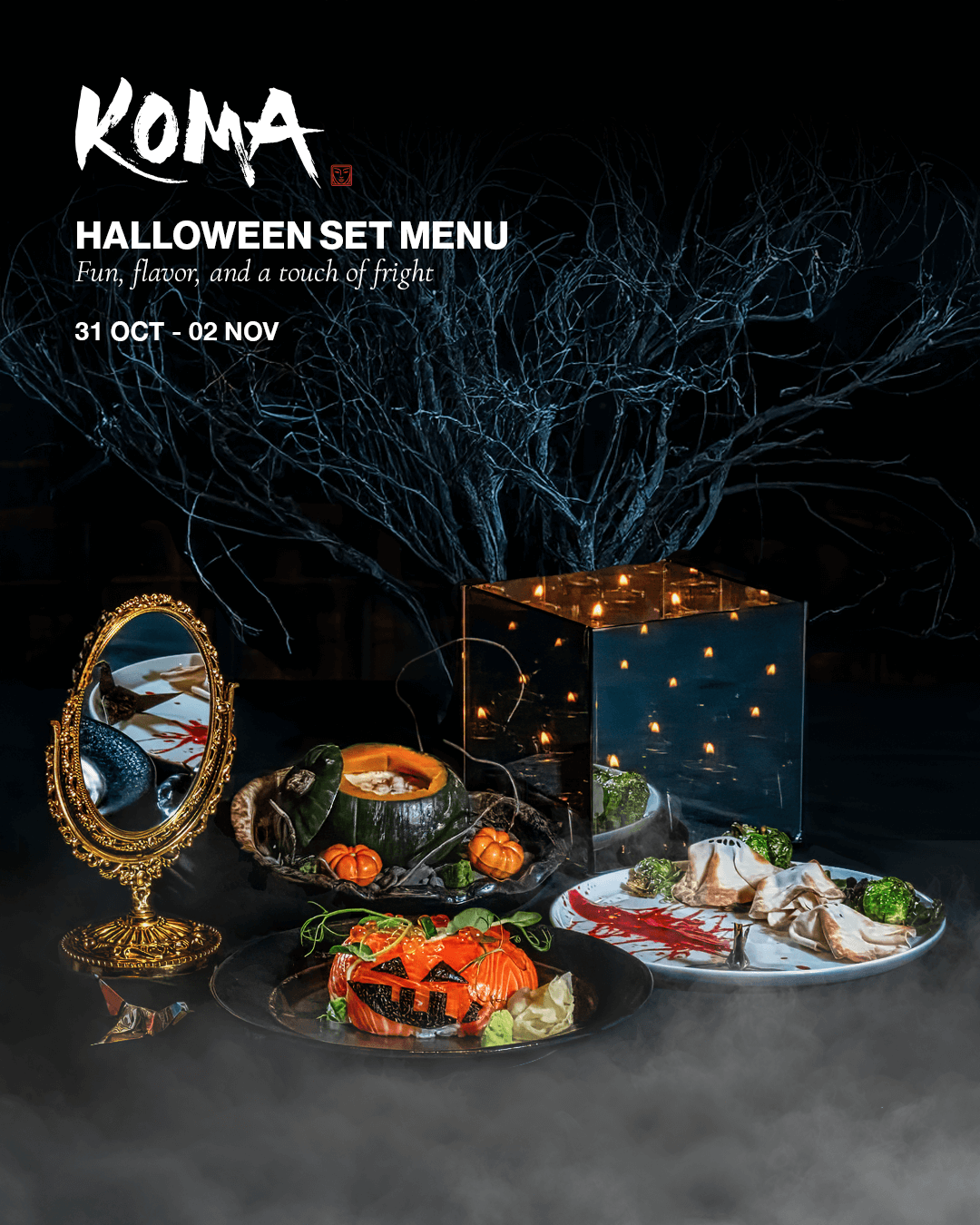 Halloween set menu