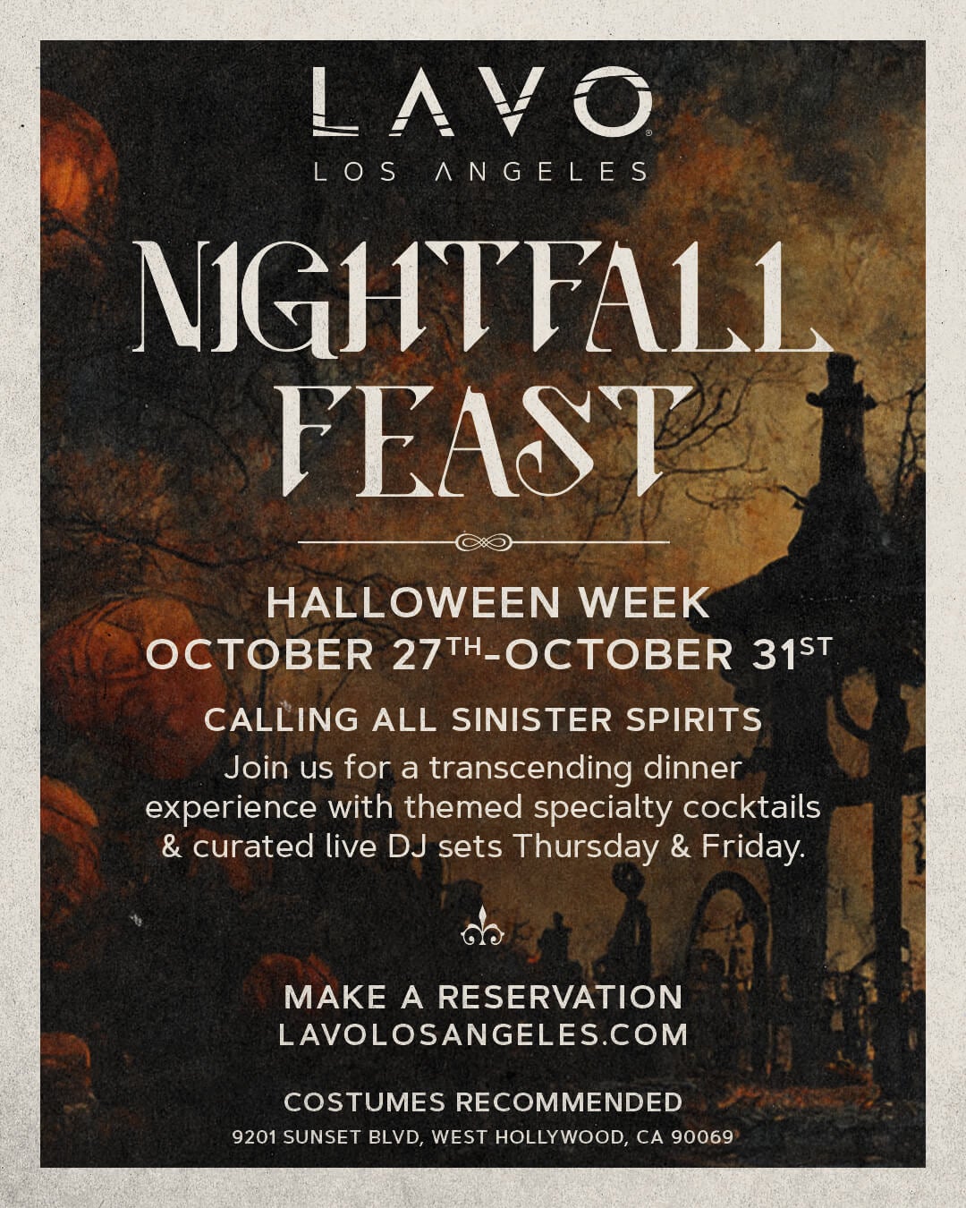 LAVO Nightfall Feast