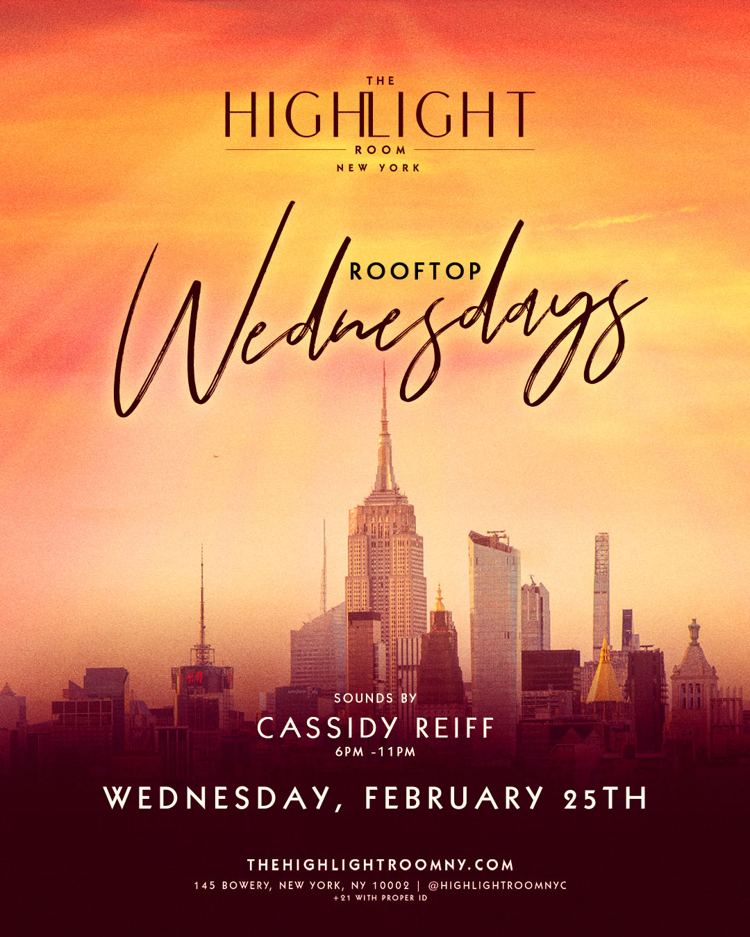 2/25/2026 – Cassidy Reiff – The Highlight Room