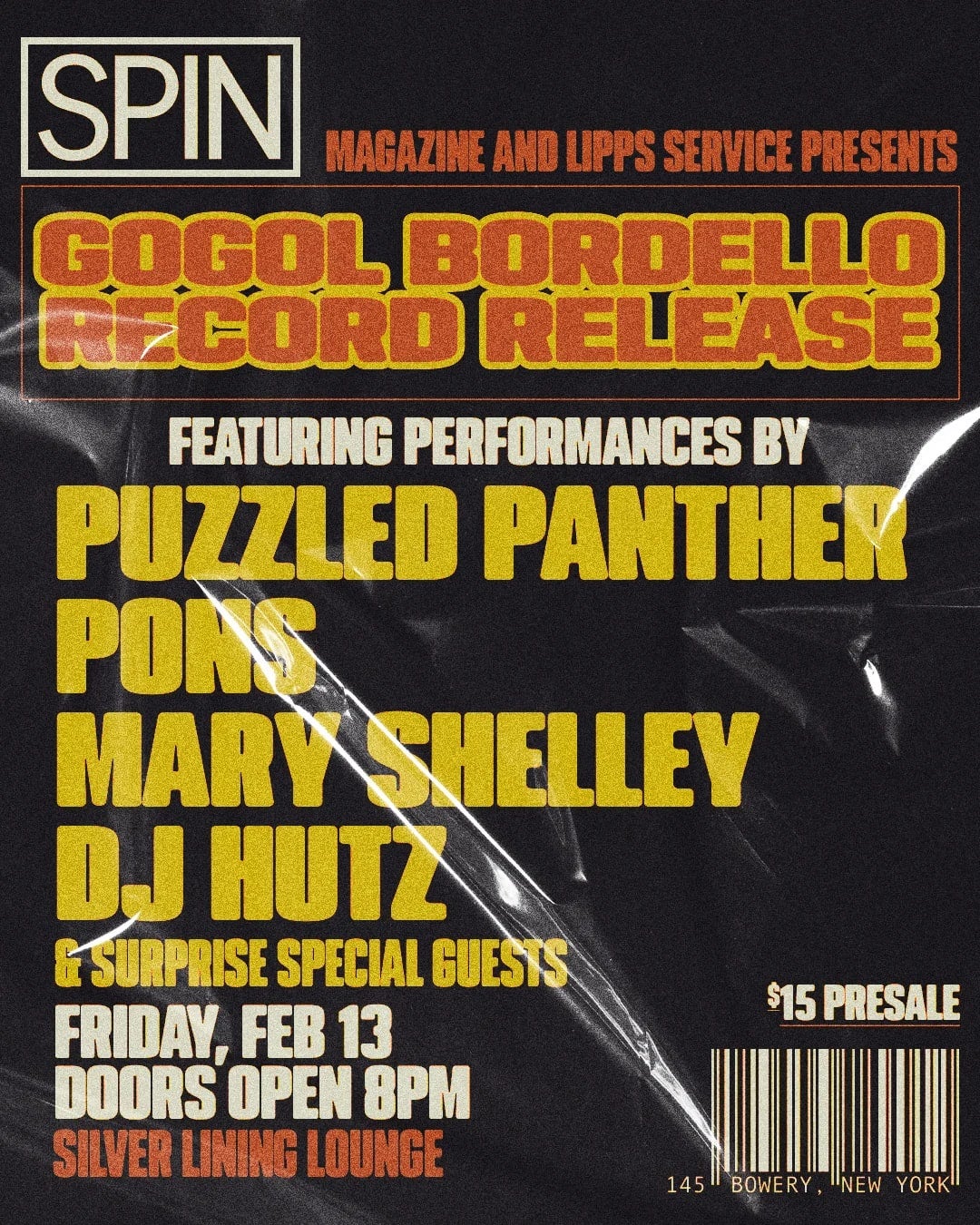 2/13/2026 – Gogol Bordello Record Release – Silver Lining Lounge