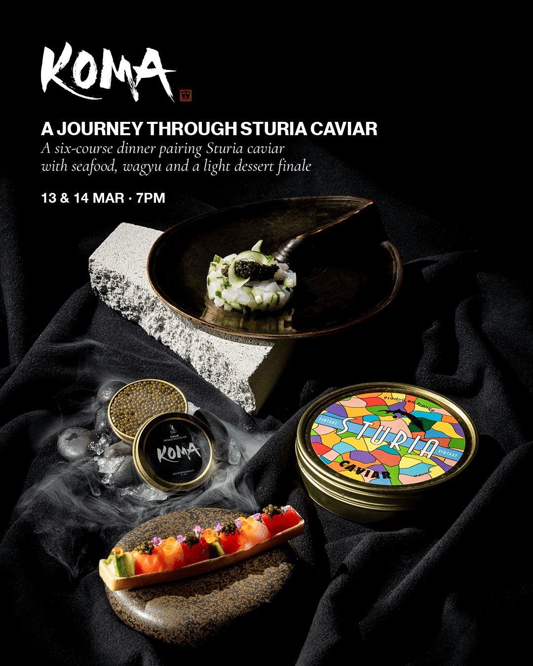 Caviar menu