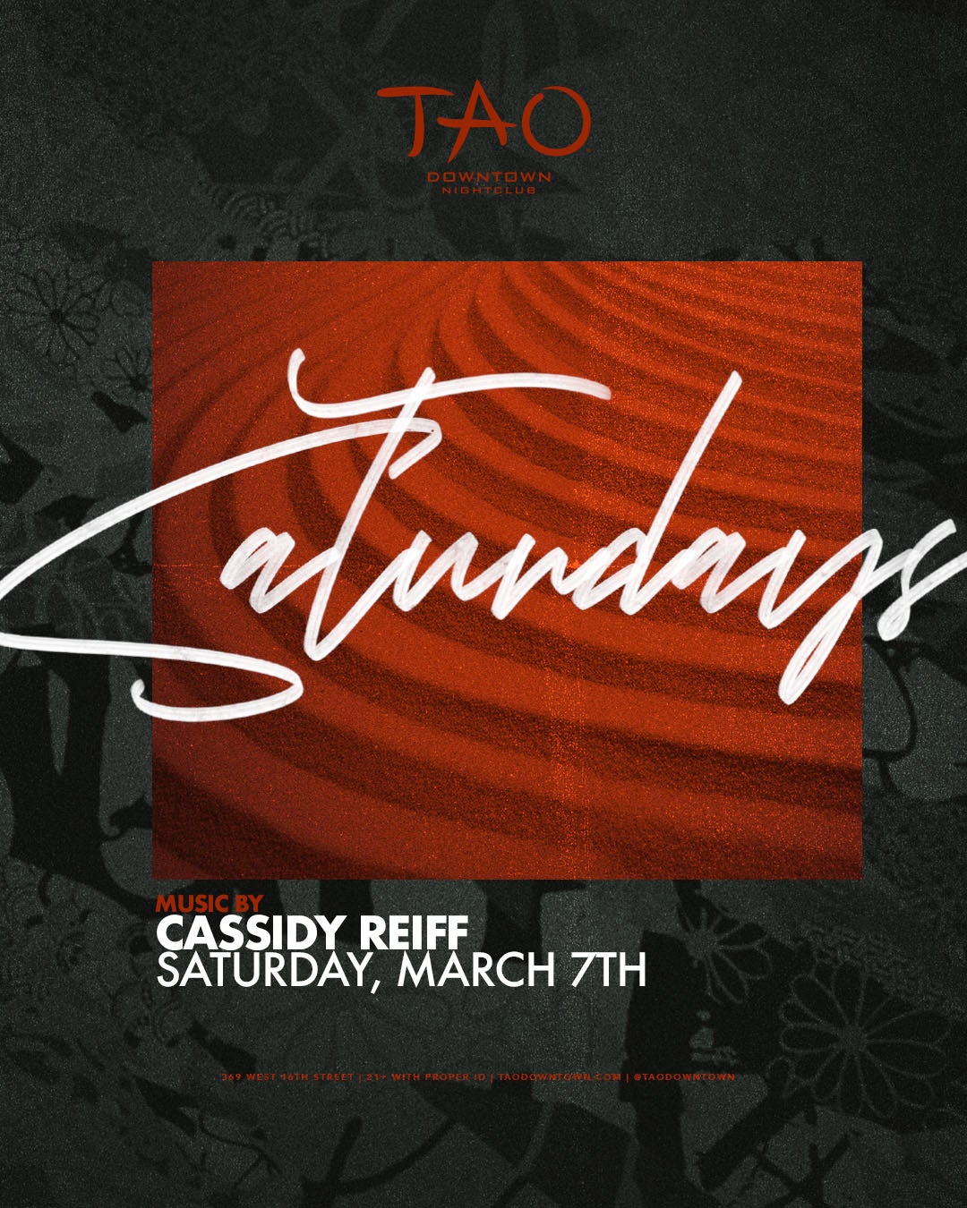 3/7/2026 – Cassidy Reiff – TAO Downtown Nightclub