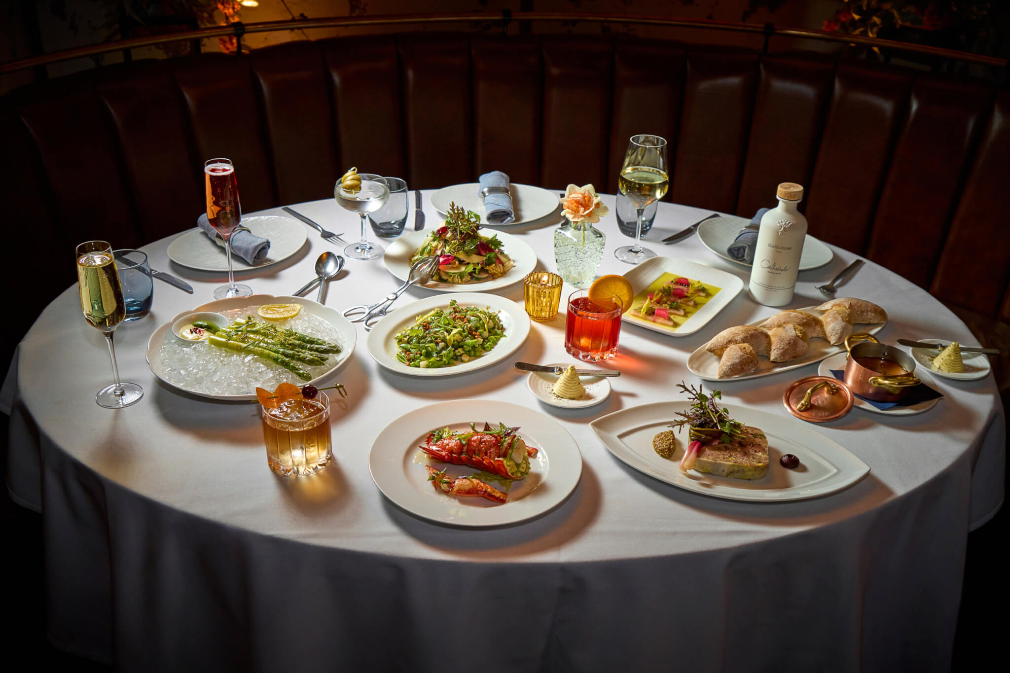 various dishes at Cathedrale