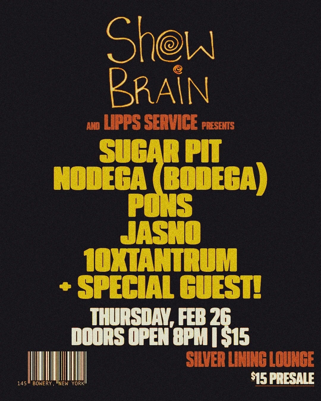 2/26/2026 – Show Brain – Silver Lining Lounge