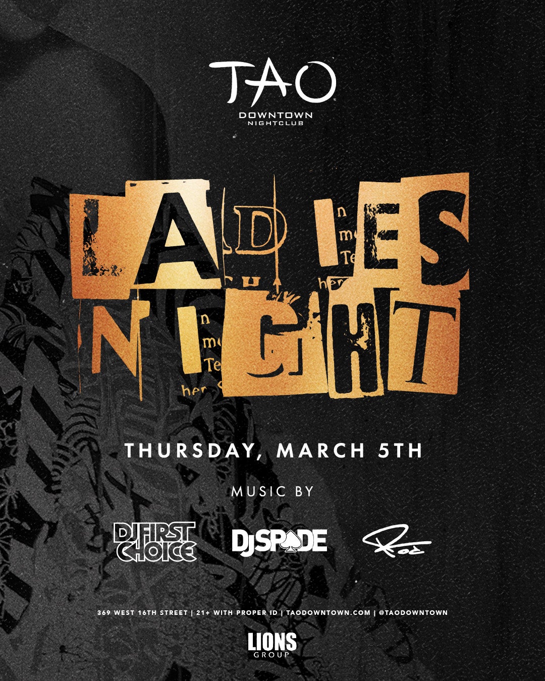 3/5/2026 – Spade – TAO Downtown Nightclub