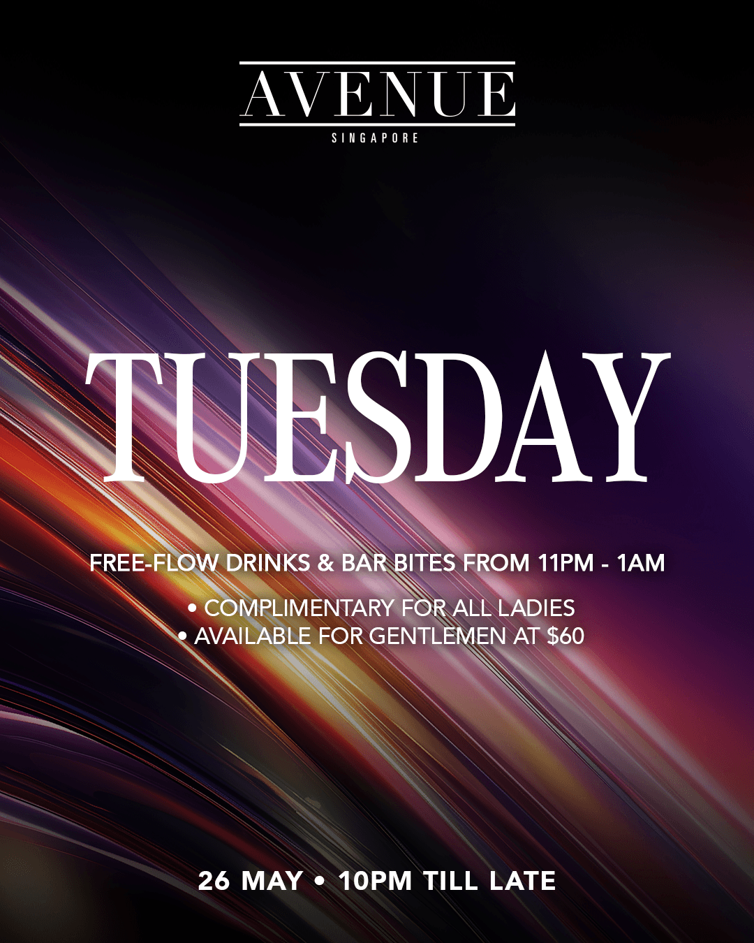 26/05/26 Avenue Tuesday – Avenue Singapore