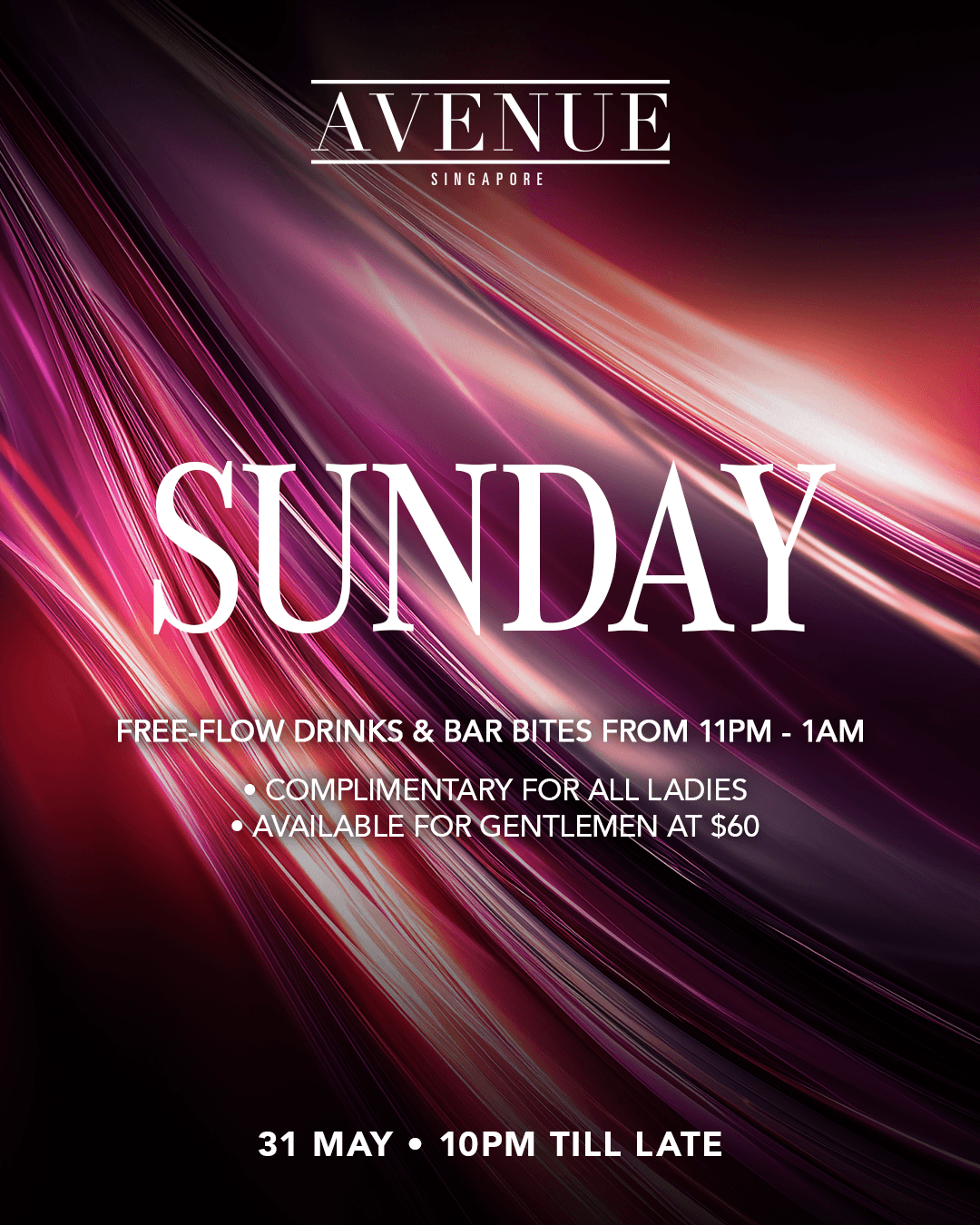 31/05/26 Avenue Sunday – Avenue Singapore