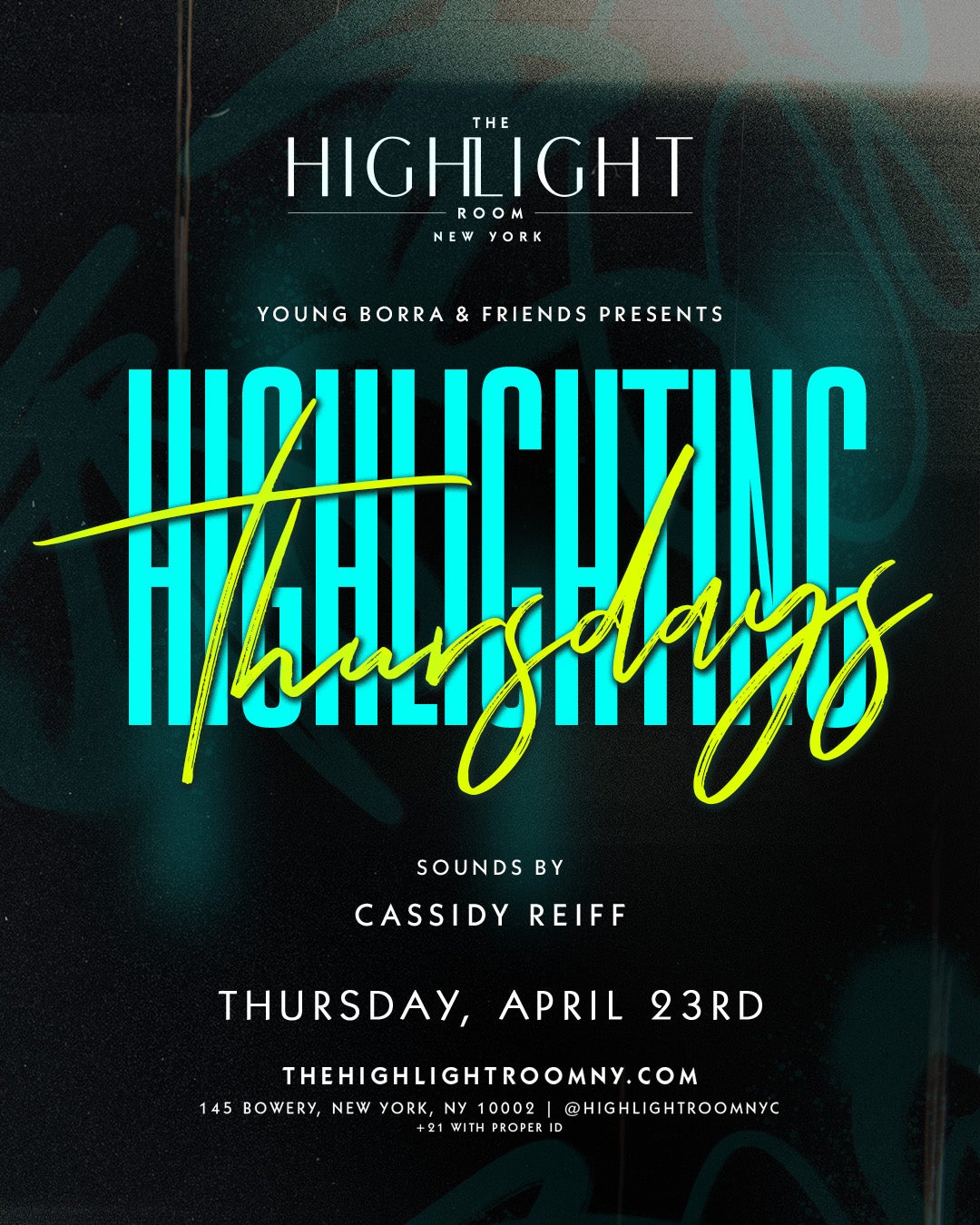 4/23/2026 – Cassidy Reiff – The Highlight Room