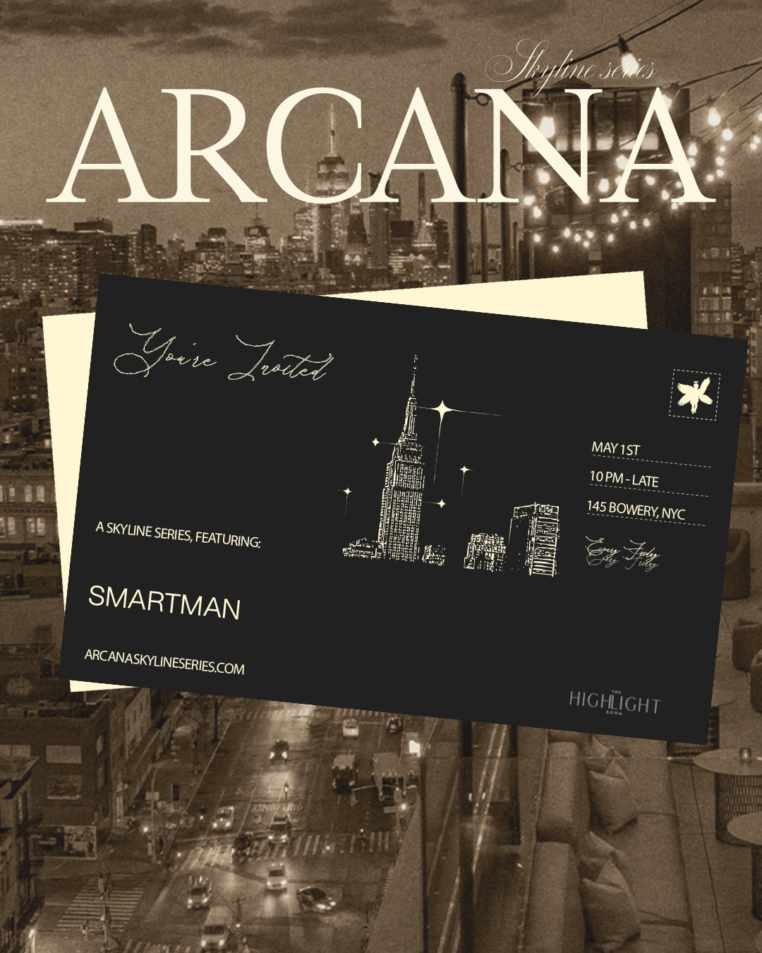 5/1/2026 – Arcana Skyline Series – The Highlight Room