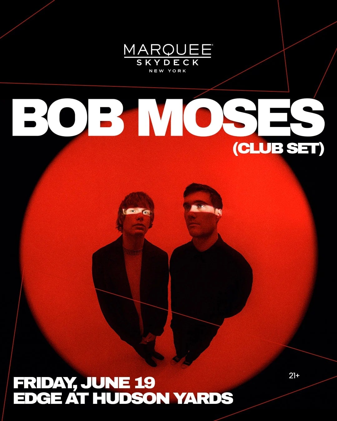 6/19/2026 – Bob Moses [Club Set] – Marquee Skydeck