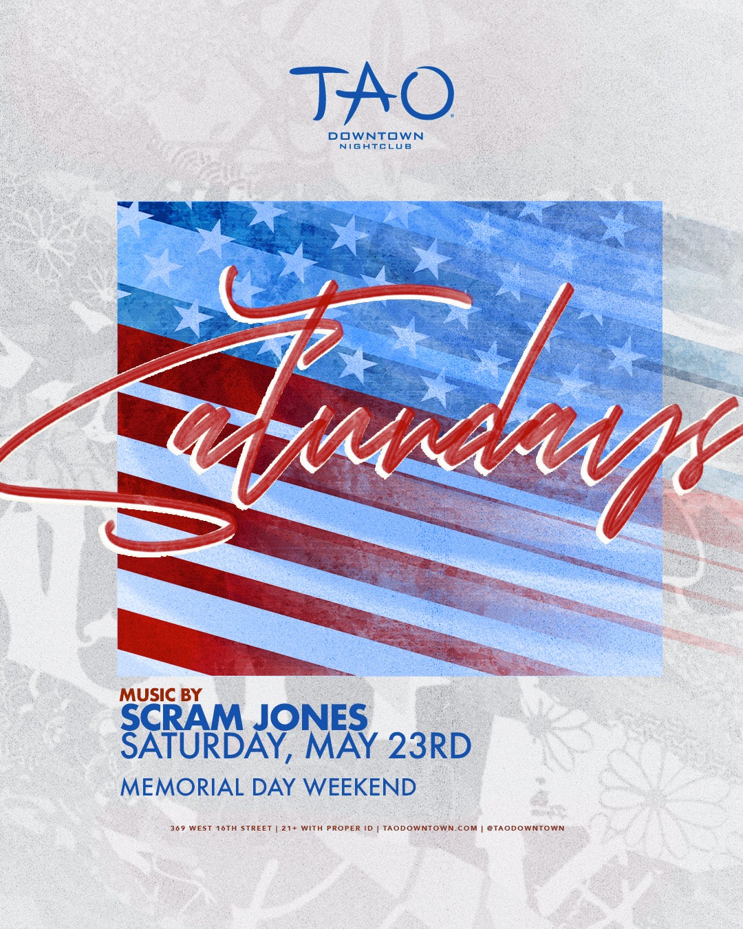 5/23/2026 – Scram Jones – TAO Downtown Nightclub