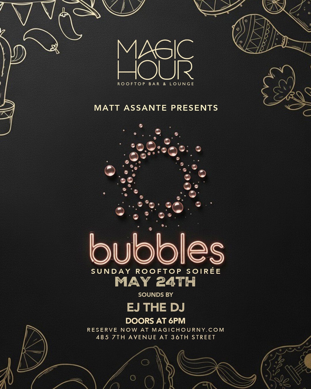 5/24/2026 – Sunday Bubbles – Magic Hour Rooftop