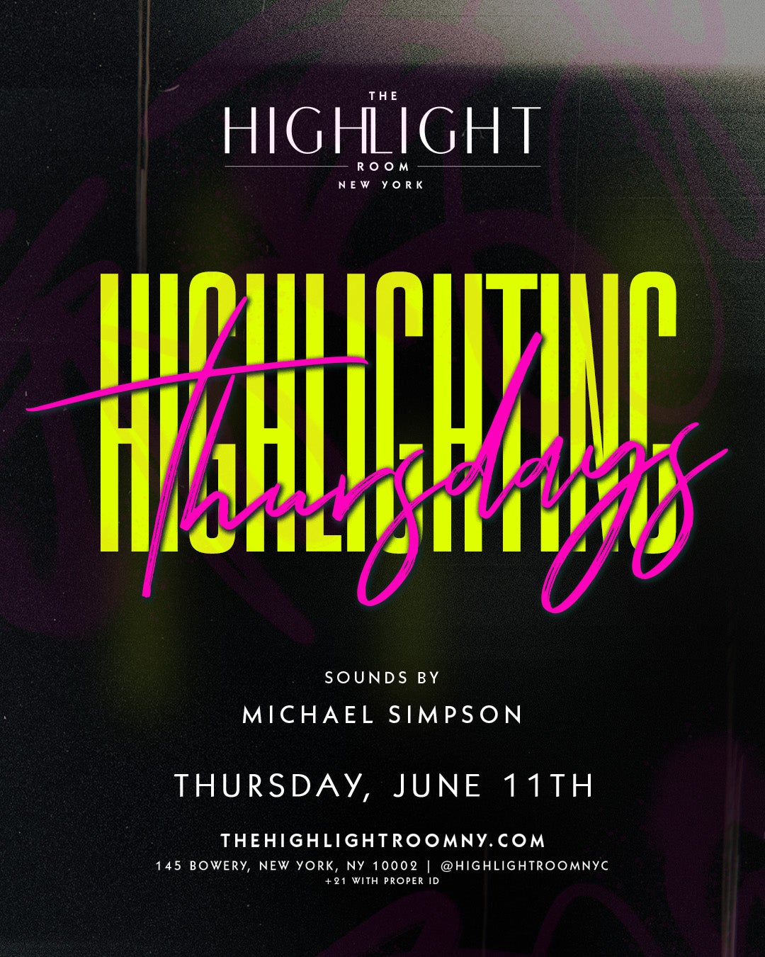 6/11/2026 – Michael Simpson – The Highlight Room
