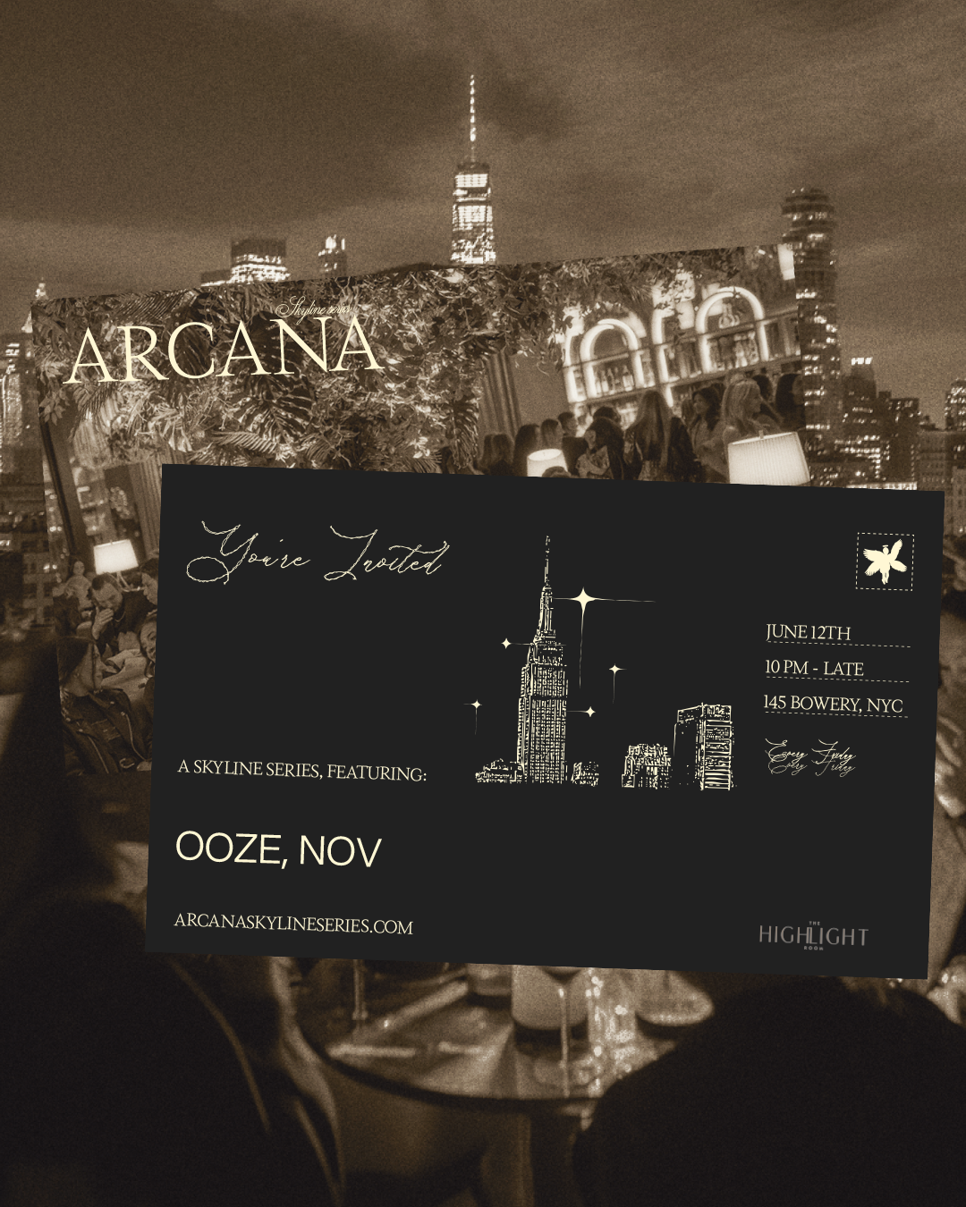 6/12/2026 – Arcana Skyline Series – The Highlight Room