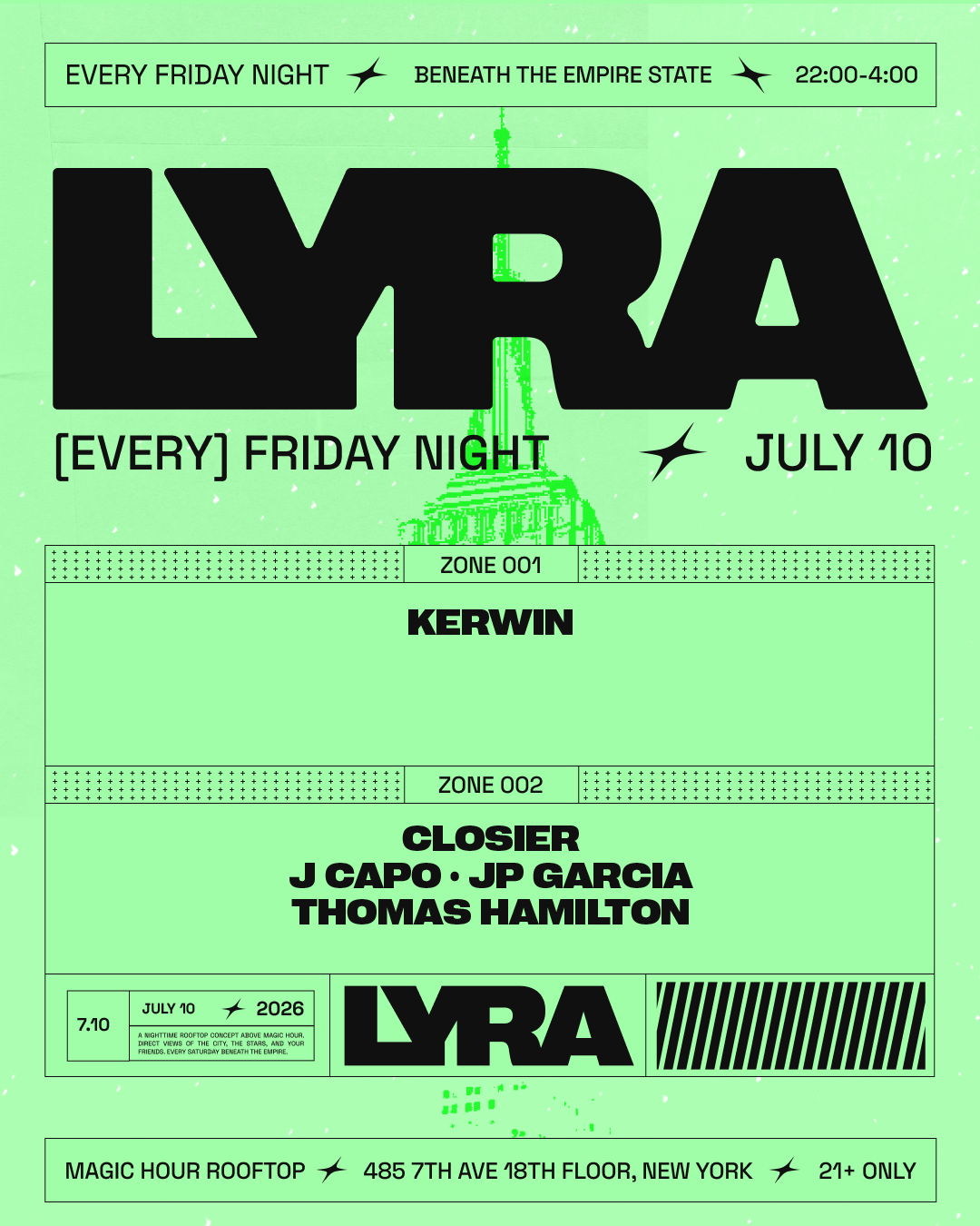 7/10/2026 – Lyra Rooftop Party | Fridays – Magic Hour Rooftop